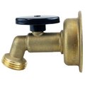 Tectite By Apollo 1/2 in. Brass Quarter Turn Push-to-Connect x 3/4 in. Garden Hose Thread No Kink Hose Bibb FSBSCV1234